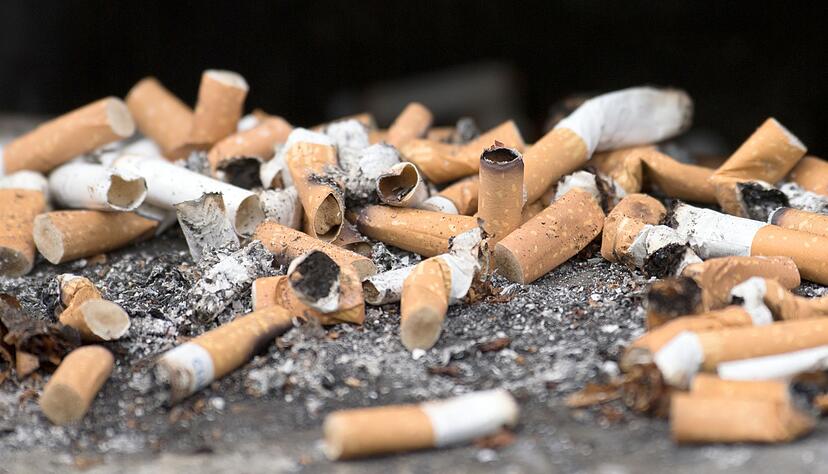 Billionen von Zigarettenkippen landen jedes Jahr in der Umwelt. (Symbolbild)