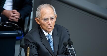Der damalige Bundestagspräsident Wolfgang Schäuble (CDU).
