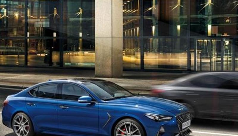 Der G70 tritt in Europa gegen Autos wie den A4, den 3er und die C-Klasse an.