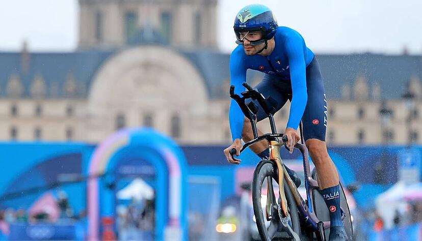 Holte in Paris die Silbermedaille im Zeitfahren und wird am 22. August in Heilbronn zu sehen sein: der Italiener Filippo Ganna. Holte in Paris die Silbermedaille im Zeitfahren und wird am 22. August in Heilbronn zu sehen sein: der Italiener Filippo Ganna.
