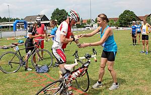 Beim Staffel-Triathlon sind die Anmeldezahlen im Vergleich zu 2019 regelrecht eingebrochen.
Foto: Archiv/Renk