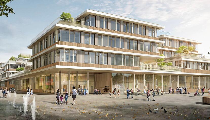 Im Stadtteil Neckarbogen errichtet die Dieter-Schwarz-Stiftung gerade die Josef-Schwarz-Schule für Grund- und Gemeinschaftsschüler. Im Stadtteil Neckarbogen errichtet die Dieter-Schwarz-Stiftung gerade die Josef-Schwarz-Schule für Grund- und Gemeinschaftsschüler.