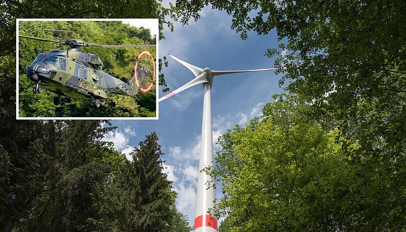 Transporthubschrauber des Typs NH90 sind in Niederstetten stationiert. Deren Tiefflugrouten liegen bei Neudenau.