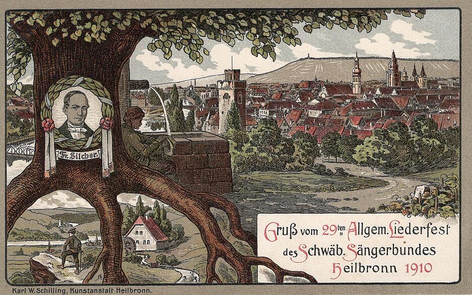 Postkarten zeigen nicht nur alte Bauwerke. Auch Vereine, die es so nicht mehr gibt, sind häufig Motive. Wie der Sängerverein, der 1818 gegründet wurde und mehrere Namensänderungen durchlebte. Seit 2008 ist er der Schwäbische Chorverband. Postkarten zeigen nicht nur alte Bauwerke. Auch Vereine, die es so nicht mehr gibt, sind häufig Motive. Wie der Sängerverein, der 1818 gegründet wurde und mehrere Namensänderungen durchlebte. Seit 2008 ist er der Schwäbische Chorverband.