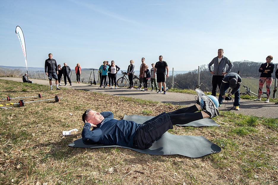 Er&ouml;ffnung des Intersport Trimm-Dich-Pfades am Wartberg