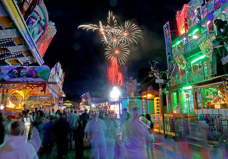 Am Sonntag war das Heilbronner Volksfest durch das sonnige Wetter gut besucht.
