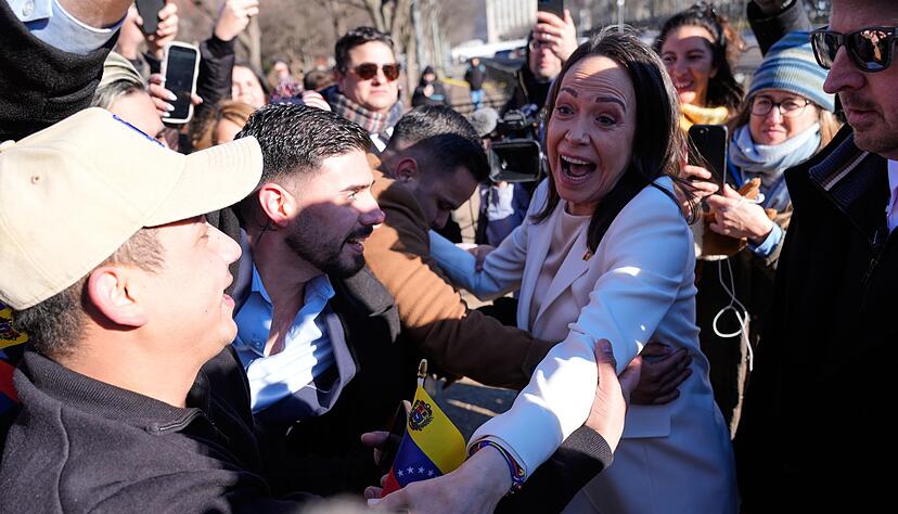 Hat Trump im Wei&szlig;en Haus getroffen: die venezolanische Oppositionsf&uuml;hrerin Mar&iacute;a Corina Machado.