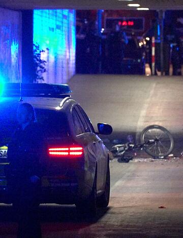 Die Polizei hat den Ort der Explosion abgesperrt.