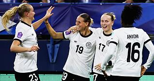 Mal wieder bei einer WM jubeln: Das ist das Ziel der deutschen Fußballerinnen. (Archivbild)