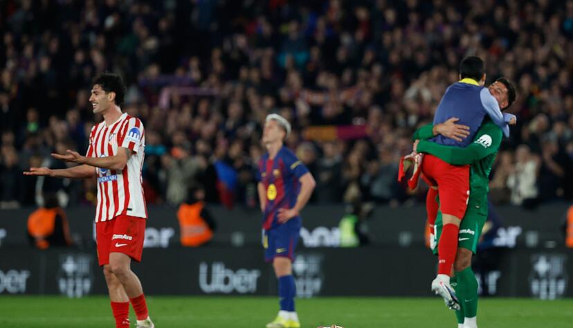 Der FC Barcelona schied trotz des 3:0-Sieges gegen Atlético Madrid im spanischen Pokal aus. Der FC Barcelona schied trotz des 3:0-Sieges gegen Atlético Madrid im spanischen Pokal aus.