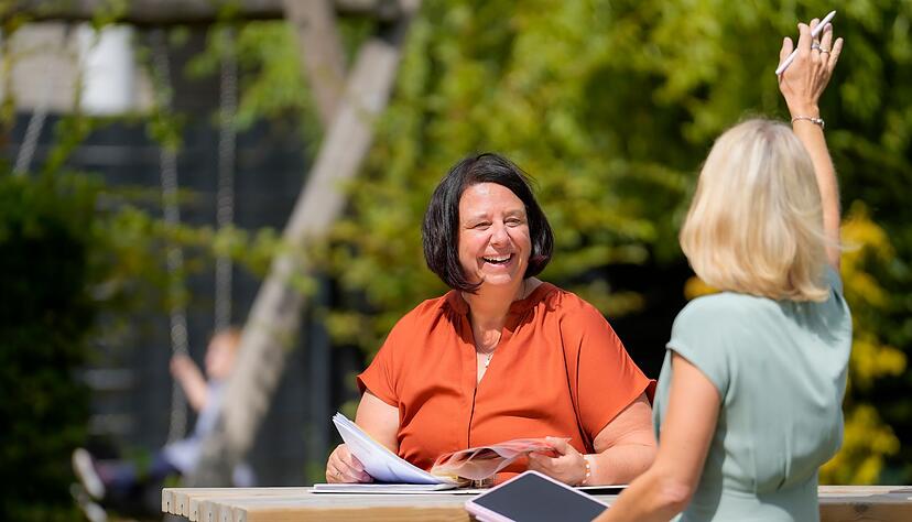 &laquo;Teamwork makes the dream work&raquo;: Das gilt auch in Kindertagesst&auml;tten - Nicole Peters liebt die Arbeit im Team, wie sie sagt.