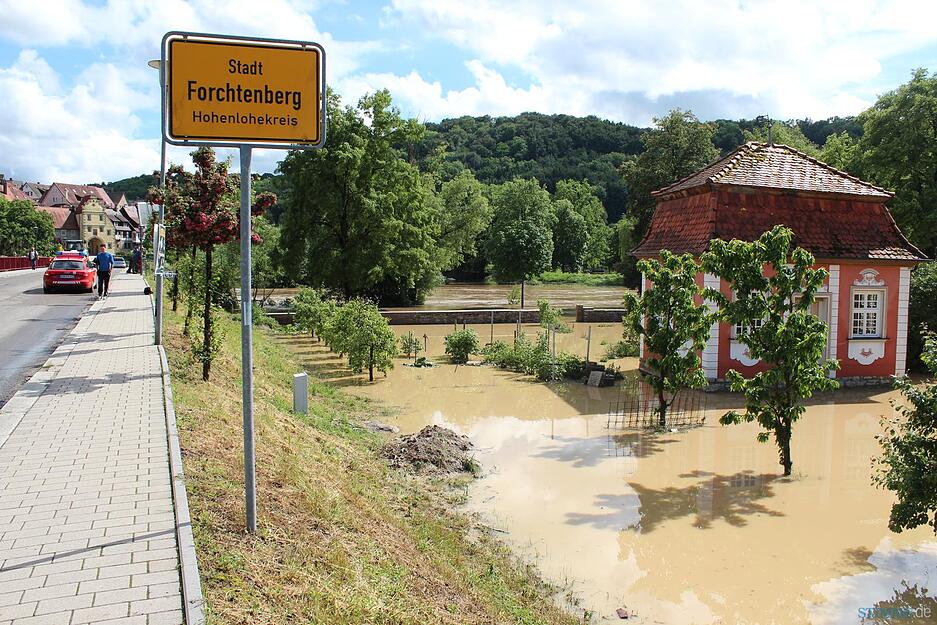 Hochwasser in Forchtenberg Hochwasser in Forchtenberg