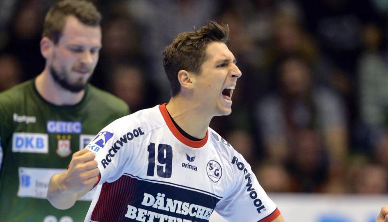 Mit acht Toren erfolgreichster Werfer der Partie: Flensburgs Marius Steinhauser.