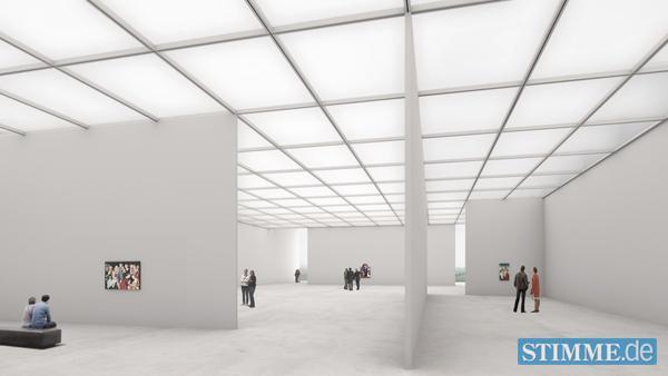 Ein knappes Viertel der insgesamt 5000 Quadratmeter Nutzfl&auml;che soll ein Museum werden.