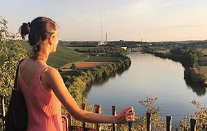 Am Krappenfelsen angekommen, kann man eine wunderschöne Aussicht auf den Neckar genießen. Foto: privat
