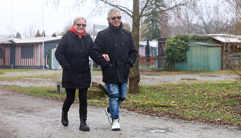 Im Winter genie&szlig;en Ingolf und Corinna Pothenik die Natur im Sperrfechter Freizeitpark in Oedheim. Gerade waren sie zum ersten Mal in diesem Jahr auf dem Platz.