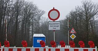 Aktuell ist am Wildparadies Tripsdrill kein Durchkommen in Richtung Freudental.