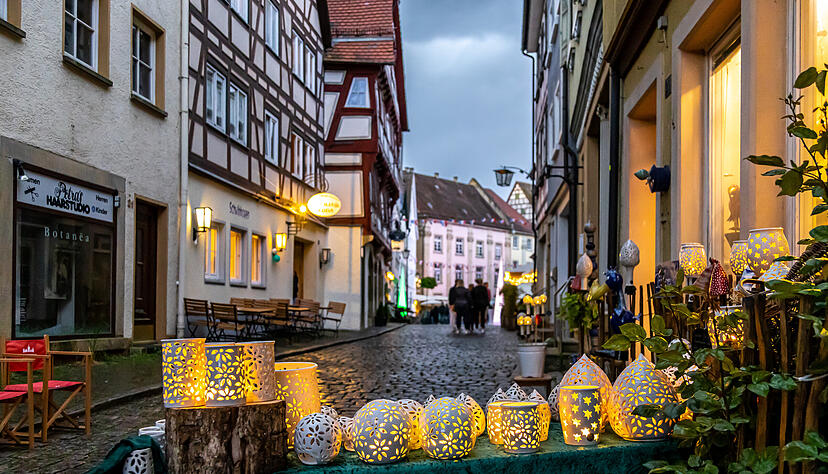 Die Wimpfener Altstadt wurde am Samstag zu einer Freiluft-Kunstgalerie.