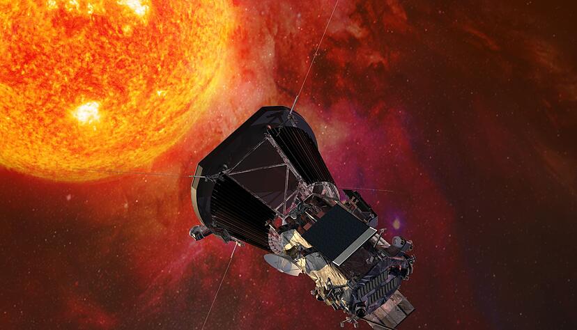 Die Sonde «Parker Solar Probe» auf dieser Computergrafik ist 2018 gestartet. (Archivbild) Die Sonde «Parker Solar Probe» auf dieser Computergrafik ist 2018 gestartet. (Archivbild)