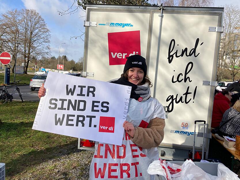 Warnstreik am SLK-Klinikum Gesundbrunnen