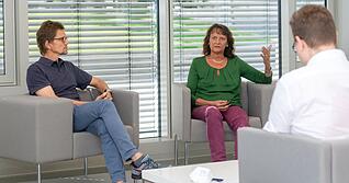 Ruth Fleuchaus und Roland Pfennig von den Scientists for Future Heilbronn. Ruth Fleuchaus und Roland Pfennig von den Scientists for Future Heilbronn.