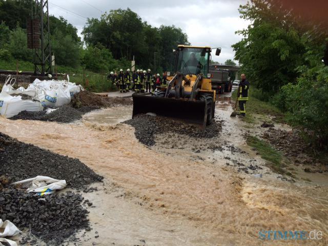 Hochwasser im Audi-Werk Neckarsulm
