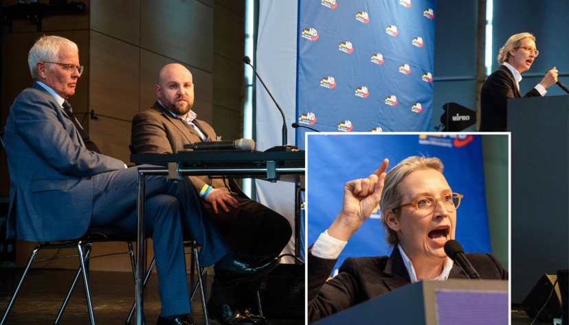 Der Sonderparteitag der Südwest-AfD konnte wegen der Überfüllung der Stadthalle nicht wie geplant pünktlich begonnen werden.