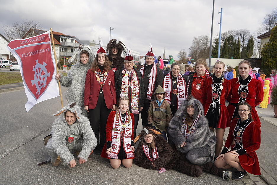 Faschingsumzug der Wolfsstecher in Bad Rappenau.