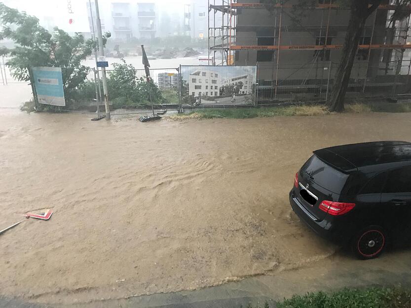 Unwetter tobt &uuml;ber Heilbronn