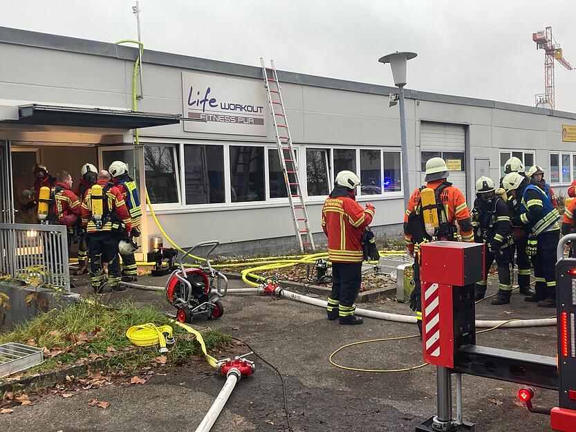 In einem Fitnessstudio hat es am Mittwochmorgen gebrannt.