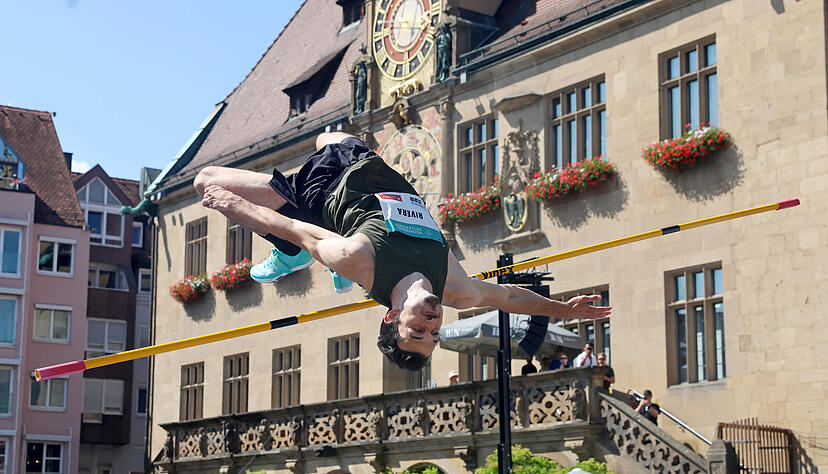 Beim Heilbronner Hochsprung-Meeting waren am Sonntag internationale Topstars am Start.