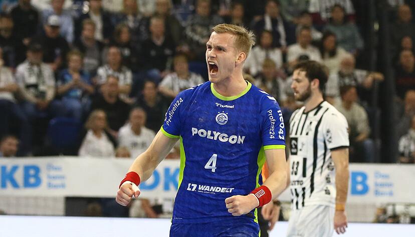 Ellidi Sn&auml;r Vidarsson geh&ouml;rte zu Gummersbachs besten Sch&uuml;tzen.