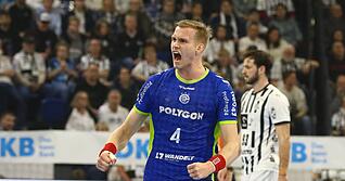 Ellidi Sn&auml;r Vidarsson geh&ouml;rte zu Gummersbachs besten Sch&uuml;tzen.