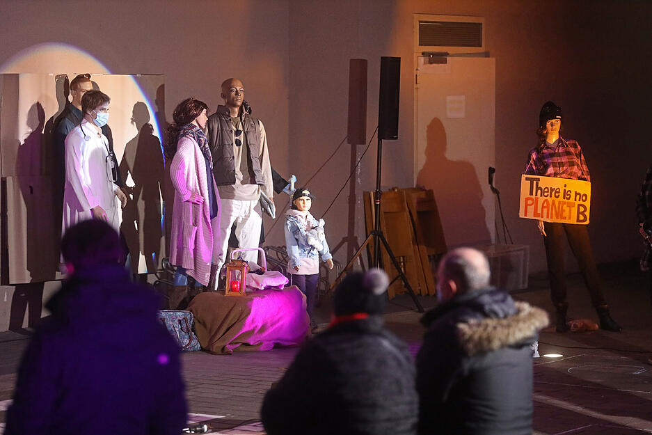 Heilig Abend Gottesdienst in Brackenheim Open-Air zur Corona-Zeiten