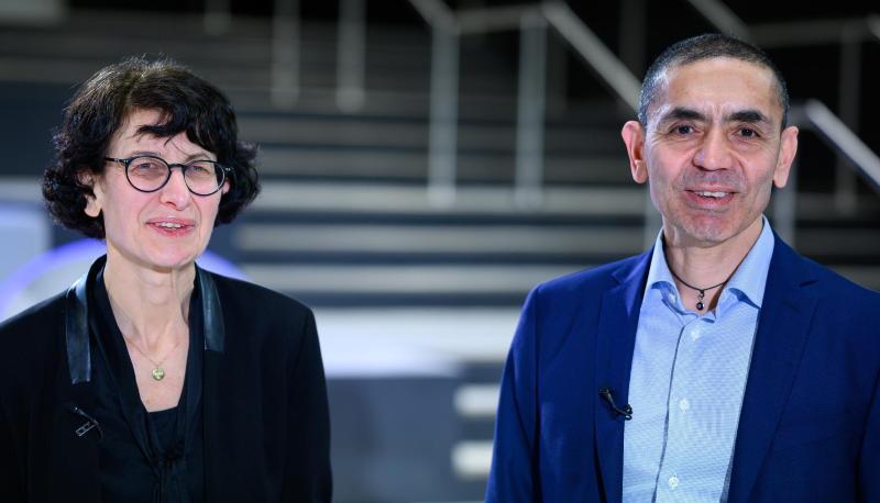 Biontech-Gründer Ugur Sahin und Özlem Türeci könnten uns bald auf Euro-Banknoten begegnen.