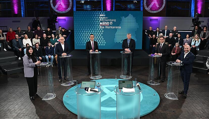 In der SWR-&laquo;Wahlarena&raquo; trafen die sechs Spitzenkandidatinnen und Spitzenkandidaten der Parteien mit Aussicht auf Sitze im Landtag aufeinander.
