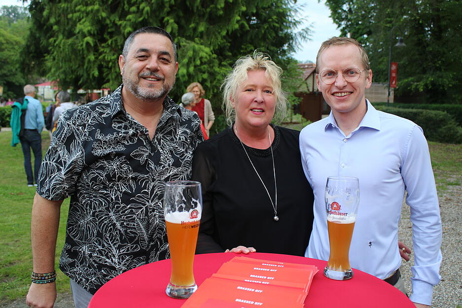 Sinan Akman (links) aus Heilbronn, Simone Hölzle aus Oedheim und Daniel Werthwein aus Stuttgart