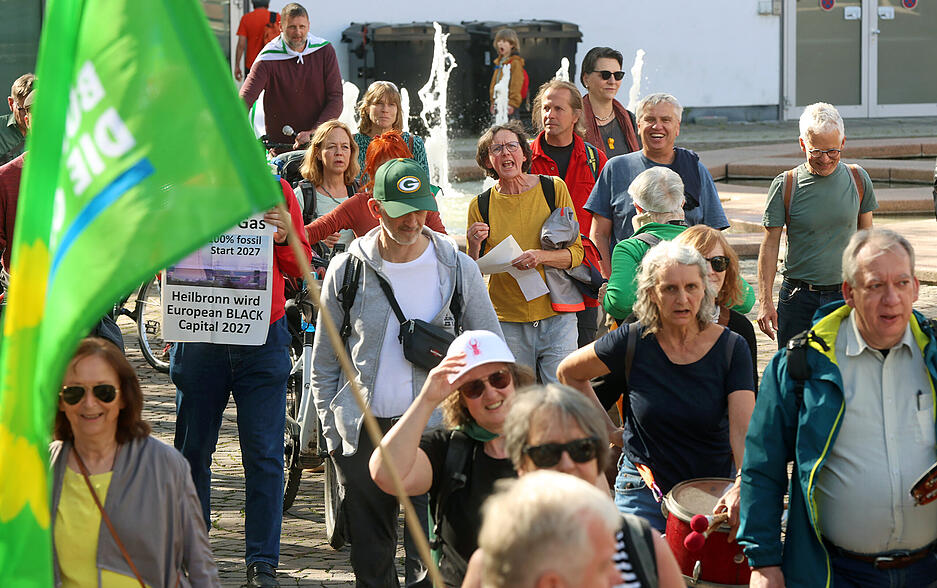 Die Demonstranten fordern ein Umdenken in der Energiepolitik.