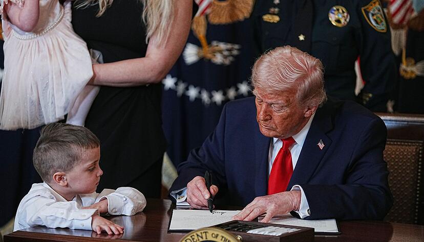 Trump hat eine klare Meinung zum US-Geburtsrecht. (Archivbild) Trump hat eine klare Meinung zum US-Geburtsrecht. (Archivbild)