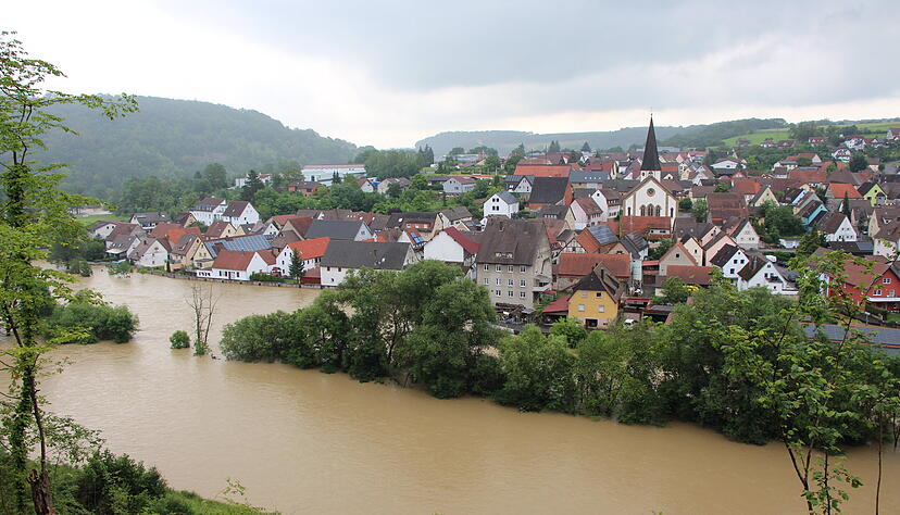 Anfang Juni ist in der Region auch die Jagst über die Ufer getreten. Anfang Juni ist in der Region auch die Jagst über die Ufer getreten.
