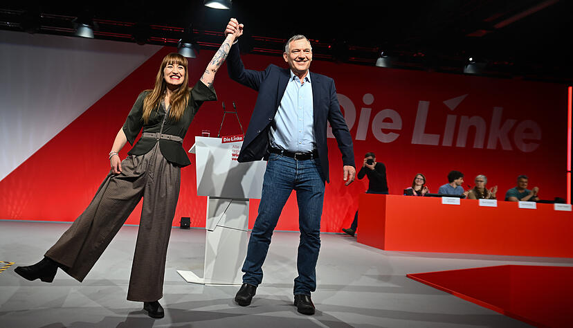 Heidi Reichinnek und Jan van Aken sind das Spitzenkandidaten-Duo der Linken für die Bundestagswahl 2025. Heidi Reichinnek und Jan van Aken sind das Spitzenkandidaten-Duo der Linken für die Bundestagswahl 2025.