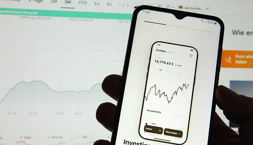 Die App des Neobrokers Trade Republic: Aktuell gibt es eine Aktion zu Zinsprodukten. Die App des Neobrokers Trade Republic: Aktuell gibt es eine Aktion zu Zinsprodukten.