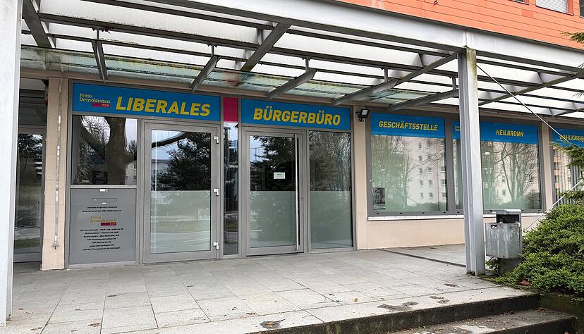 Wie es mit dem Wahlkreisb&uuml;ro des FDP Stadt- und Kreisverbands Heilbronn in der Heidelberger Stra&szlig;e 90B weitergeht, ist noch offen.