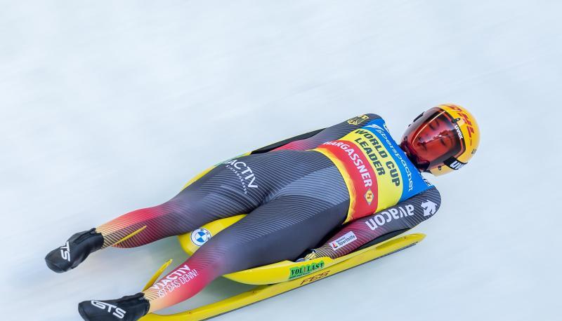 Belegt in Sigulda den zweiten Platz: Rodlerin Julia Taubitz.