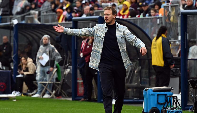Julian Nagelsmann im Herbst 2023 bei seiner Bundestrainer-Premiere in Hartford gegen die USA. (Archivbild)