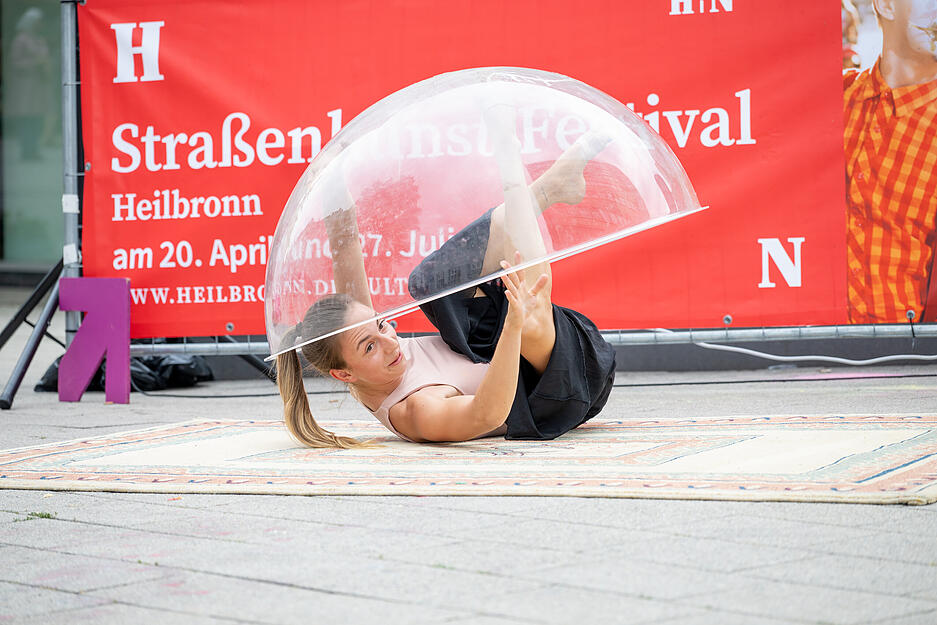 Das Straßenkunstfestival findet zweimal im Jahr in Heilbronn statt.