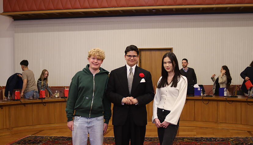 Die Vorsitzenden des Heilbronner Jugendgemeinderats.