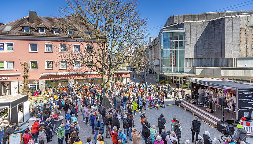 Im vergangenen Jahr kamen zahlreiche Besucher zur Magie der Stimmen in die Heilbronner Innenstadt.