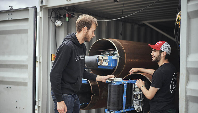 Das TUM-Team bei der Arbeit.  Foto: privat