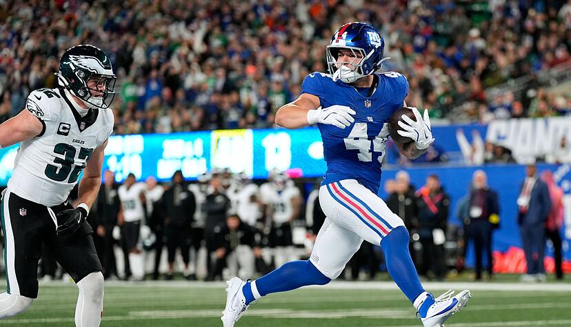 Die Giants hatten die Heimpartie gegen die Eagles überraschend gut im Griff.